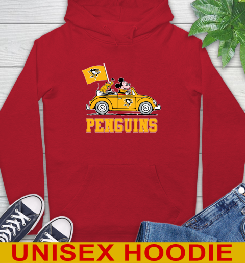 NHL Hockey Pittsburgh Penguins Pluto Mickey Driving Disney Shirt Hoodie 10