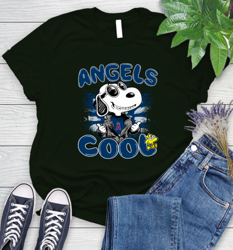 MLB Baseball Los Angeles Angels Cool Snoopy Shirt Women's T-Shirt 5