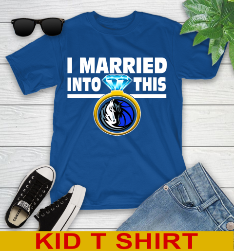 Dallas Mavericks NBA Basketball I Married Into This My Team Sports Youth T-Shirt 10