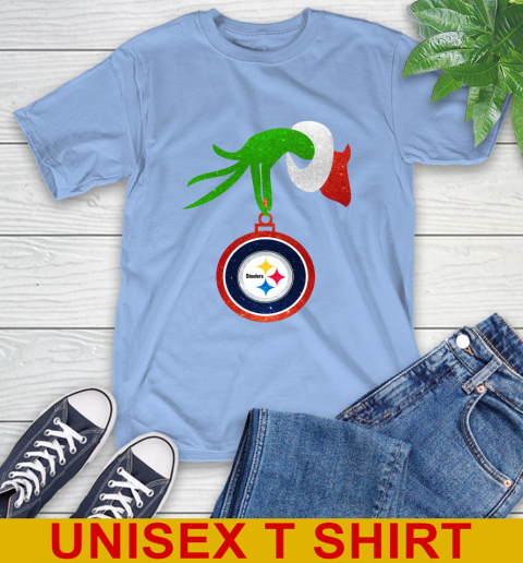 Pittsburgh Steelers Grinch Merry Christmas NFL Football T-Shirt 11