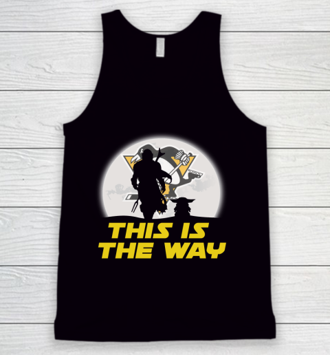 Pittsburgh Penguins NHL Ice Hockey Star Wars Yoda And Mandalorian This Is The Way Tank Top