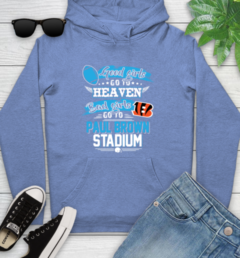 Cincinnati Bengals NFL Bad Girls Go To Paul Brown Stadium Shirt Youth Hoodie - Image 14