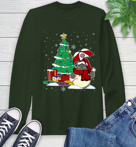 Washington Nationals MLB Baseball Cute Tonari No Totoro Christmas Sports Long Sleeve T-Shirt 7