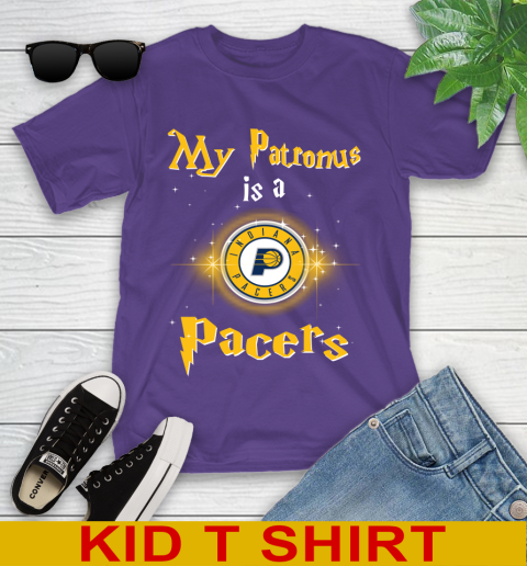 NBA Basketball Harry Potter My Patronus Is A Indiana Pacers Youth T-Shirt 3