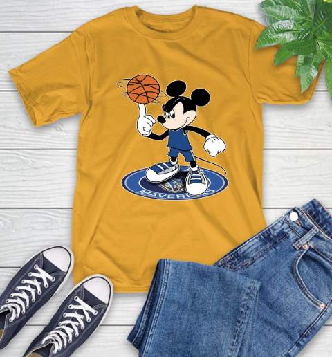 NBA Basketball Dallas Mavericks Cheerful Mickey Disney Shirt T-Shirt - Image 4