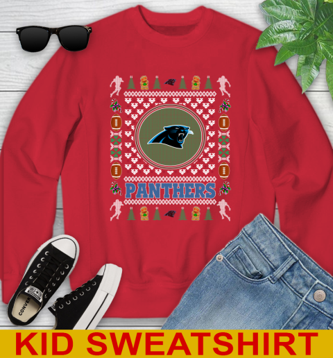 Carolina Panthers Merry Christmas NFL Football Loyal Fan Youth Sweatshirt 7