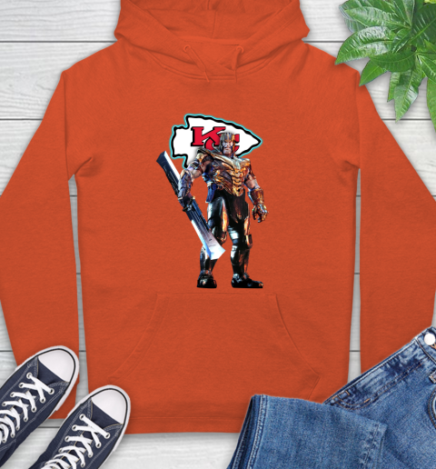 NFL Thanos Gauntlet Avengers Endgame Football Kansas City Chiefs Hoodie 5