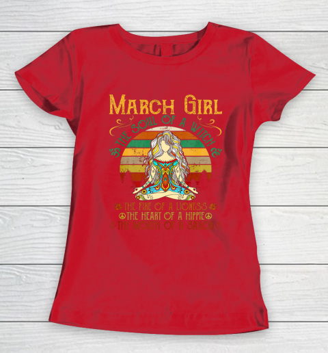 The Fire Of A Lioness March Girl Shirt