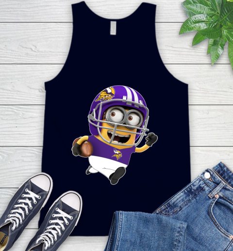 NFL Minnesota Vikings Minions Disney Football Sports Tank Top 3