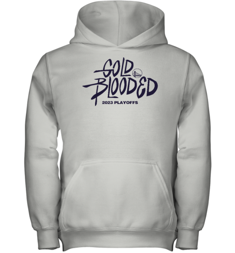 Gold Blooded 2023 Playoffs Warriors Youth Hoodie