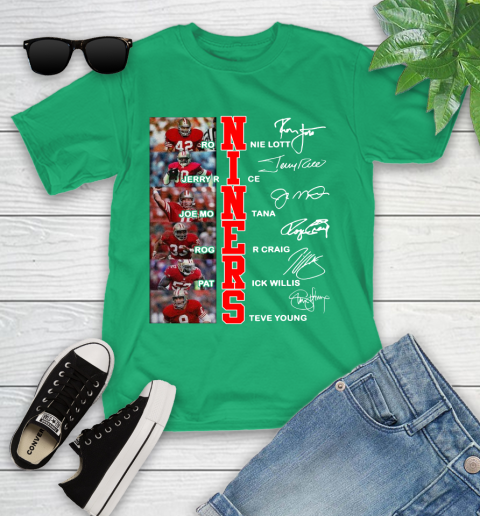 Niners Player Name And Signature San Francisco 49ers Shirts 100