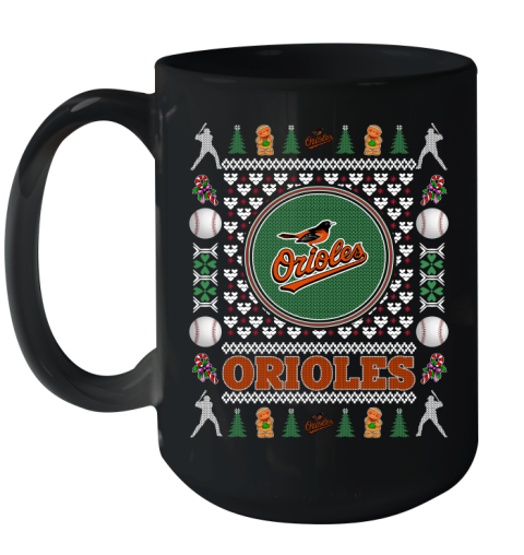 Baltimore Orioles Merry Christmas MLB Baseball Loyal Fan Ceramic Mug 15oz