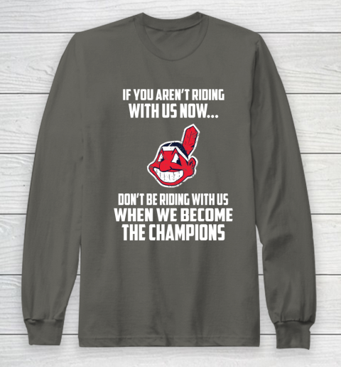 MLB Cleveland Indians Baseball We Become The Champions Long Sleeve T-Shirt 5