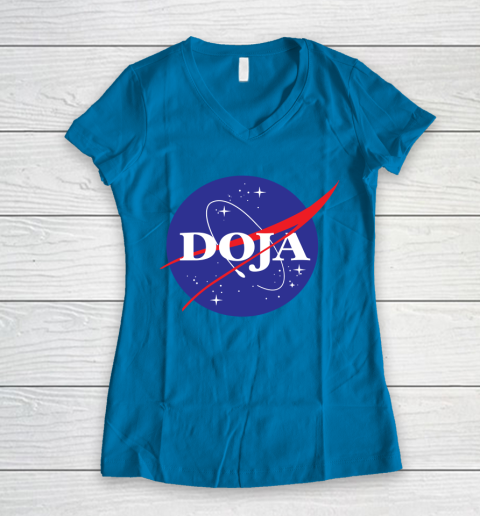 Doja Nasa Women's V-Neck T-Shirt 4