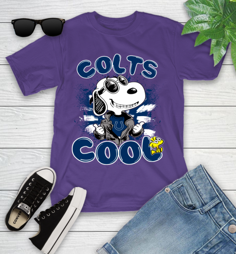 NFL Football Indianapolis Colts Cool Snoopy Shirt Youth T-Shirt 3