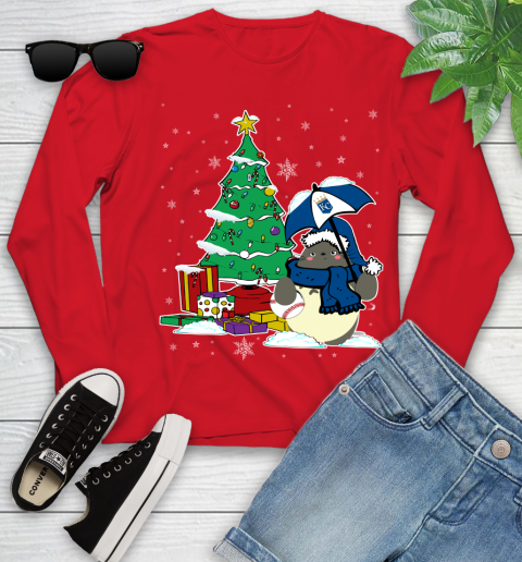 Kansas City Royals MLB Baseball Cute Tonari No Totoro Christmas Sports Youth Long Sleeve 11