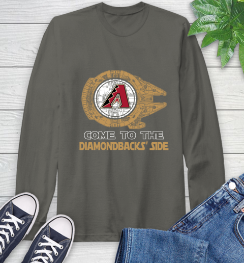MLB Come To The Arizona Diamondbacks Side Star Wars Baseball Sports Long Sleeve T-Shirt 9