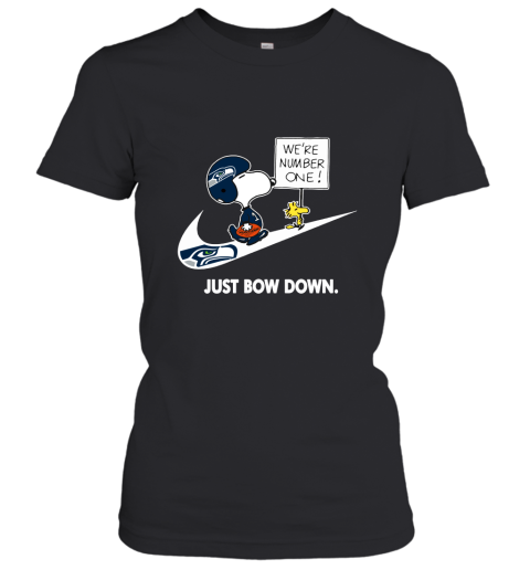 Seattle Seahawks Are Number One – Just Bow Down Snoopy Women's T-Shirt