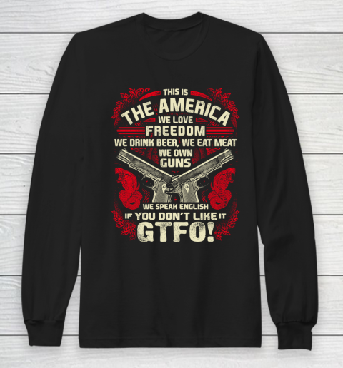 Veteran Shirt Gun Control This is The America Long Sleeve T-Shirt