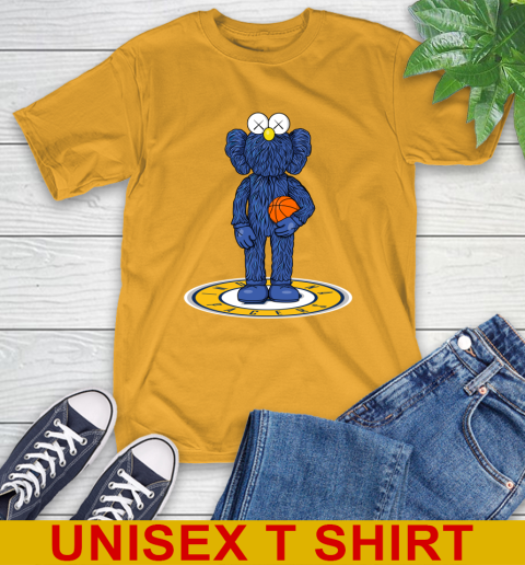 NBA Basketball Indiana Pacers Kaws Bff Blue Figure Shirt T-Shirt 3