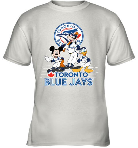 Toronto Blue Jays Mickey Donald And Goofy Baseball Sweatshirt 