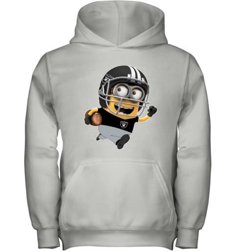 NFL Oakland Raiders Minions Disney Football Sports FwSHOUvN6Bl youth hoodie 43 95 151514 front white
