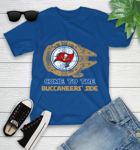 NFL Come To The Tampa Bay Buccaneers Star Wars Football Sports Youth T-Shirt 12