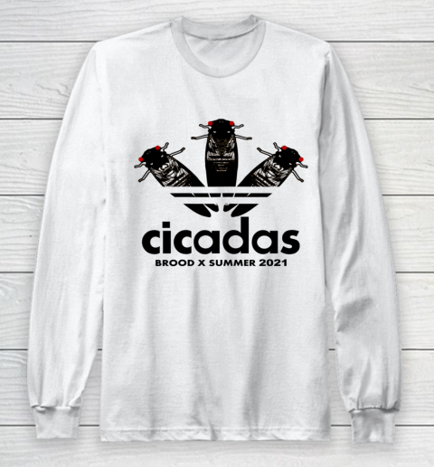 Brood X Cicada Cicadas Summer Magicicada 2021 USA Long Sleeve T-Shirt