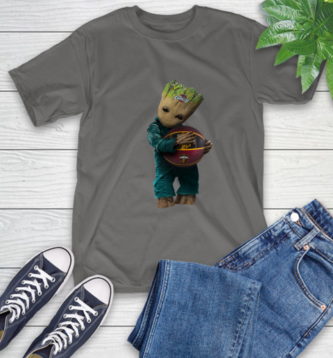 NBA Groot Guardians Of The Galaxy Basketball Sports Cleveland Cavaliers T-Shirt 9