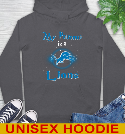 NFL Football Harry Potter My Patronus Is A Detroit Lions Hoodie 7