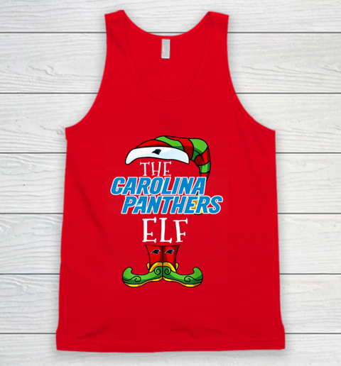 Carolina Panthers Christmas ELF Funny NFL Tank Top 5