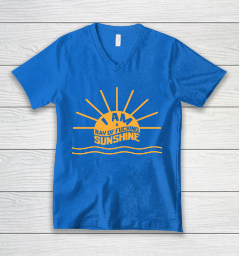 I am a Ray of fucking Sunshine V-Neck T-Shirt 5