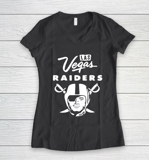Las Vegas Raider Women's V-Neck T-Shirt 7 Las Vegas Raider Women's V-Neck T-Shirt - Image 7