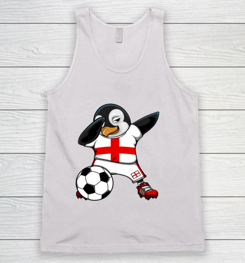 Dabbing Penguin England Soccer Fans Jersey Football Lovers Tank Top