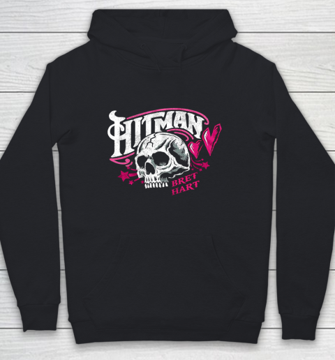 Skull Hit man Bret Hart WWE for fans and lovers vintage Youth Hoodie