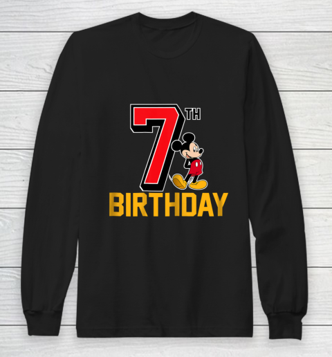Disney Mickey Mouse 7th Birthday Long Sleeve T-Shirt