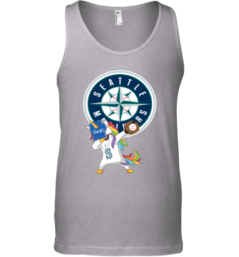 Hip Hop Dabbing Unicorn Flippin Love Seattle Mariners Tank Top
