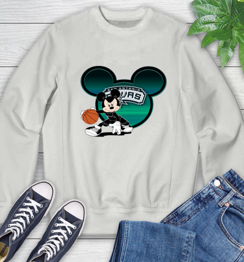 NBA San Antonio Spurs Mickey Mouse Disney Basketball Sweatshirt 5