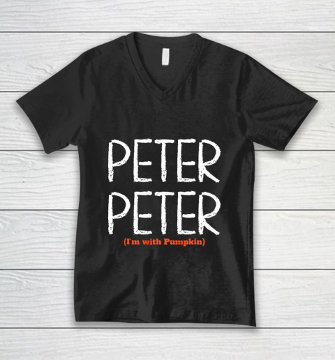 Mens Peter Peter T Shirt Halloween Pumpkin Eater Costume For Him V-Neck T-Shirt