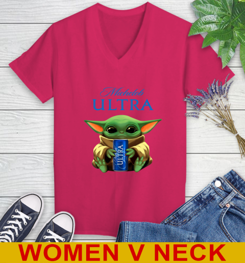 Star Wars Baby Yoda Hugs Michelob Ultra Beer Shirt 86
