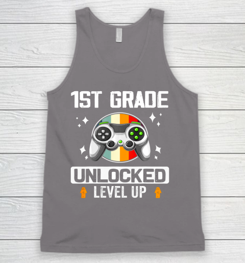 Next Level t shirts 1st Grade Unlocked Level Up Back To School First Grade Gamer Tank Top 6