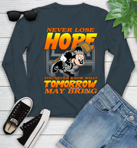 Los Angeles Kings NHL Hockey ootball Mickey Disney Never Lose Hope (1) Youth Long Sleeve 9