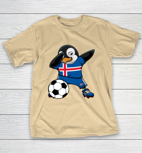 Dabbing Penguin Iceland Soccer Fans Jersey Football Lovers T-Shirt 15