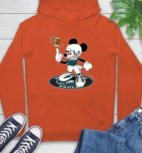 NFL Football Philadelphia Eagles Cheerful Mickey Disney Shirt Hoodie 5