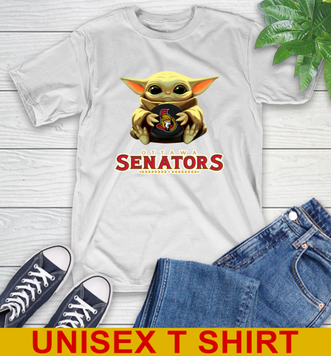 NHL Hockey Ottawa Senators Star Wars Baby Yoda Shirt