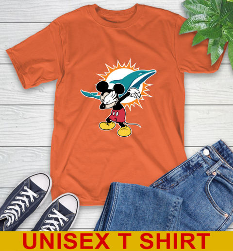Miami Dolphins NFL Football Dabbing Mickey Disney Sports T-Shirt 5