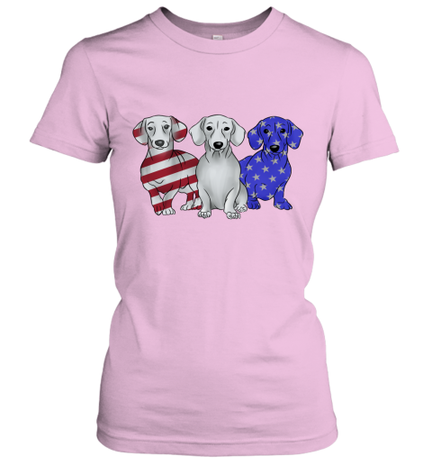 Dachshund American Flag Women's T-Shirt