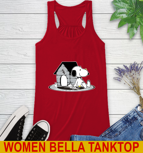 MLB Baseball Chicago White Sox Snoopy The Peanuts Movie Shirt Racerback Tank 6