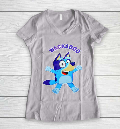 Wackadoo Blueys Love Fathers Day Gift Women's V-Neck T-Shirt