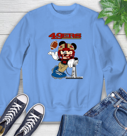 NFL San Francisco 49ers Mickey Mouse Disney Super Bowl Football T Shirt Sweatshirt 23